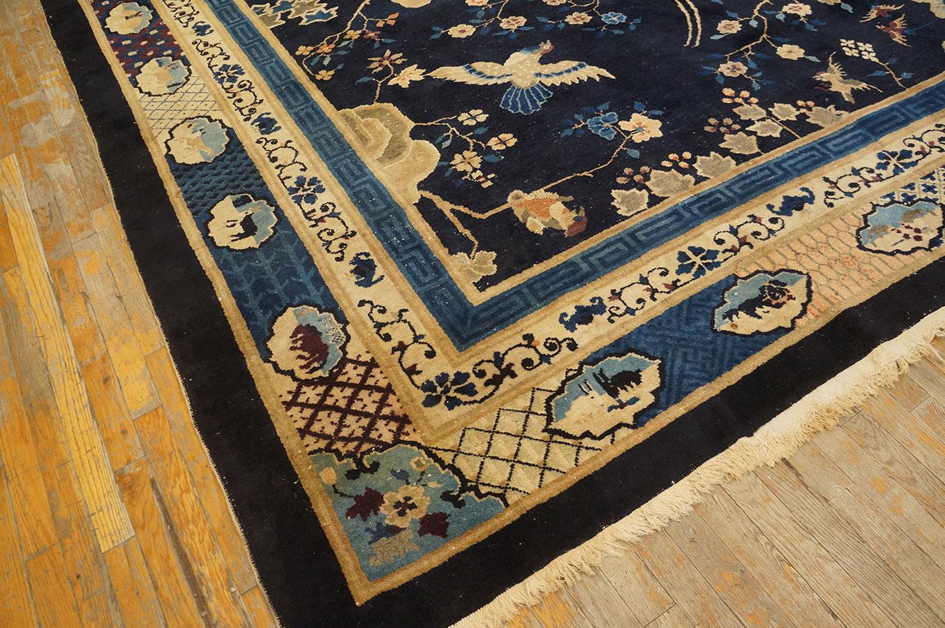 Lana Tappeto cinese di Pechino dell'inizio del XX secolo ( 9'9'' x 13'6'' - 298 x 412 ) in vendita