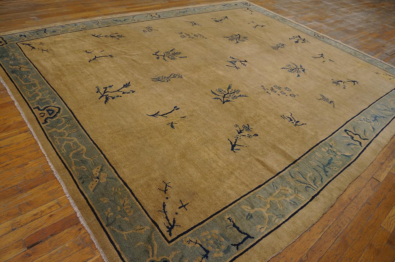 Noué à la main Tapis chinois ancien de Pékin de style chinois en vente
