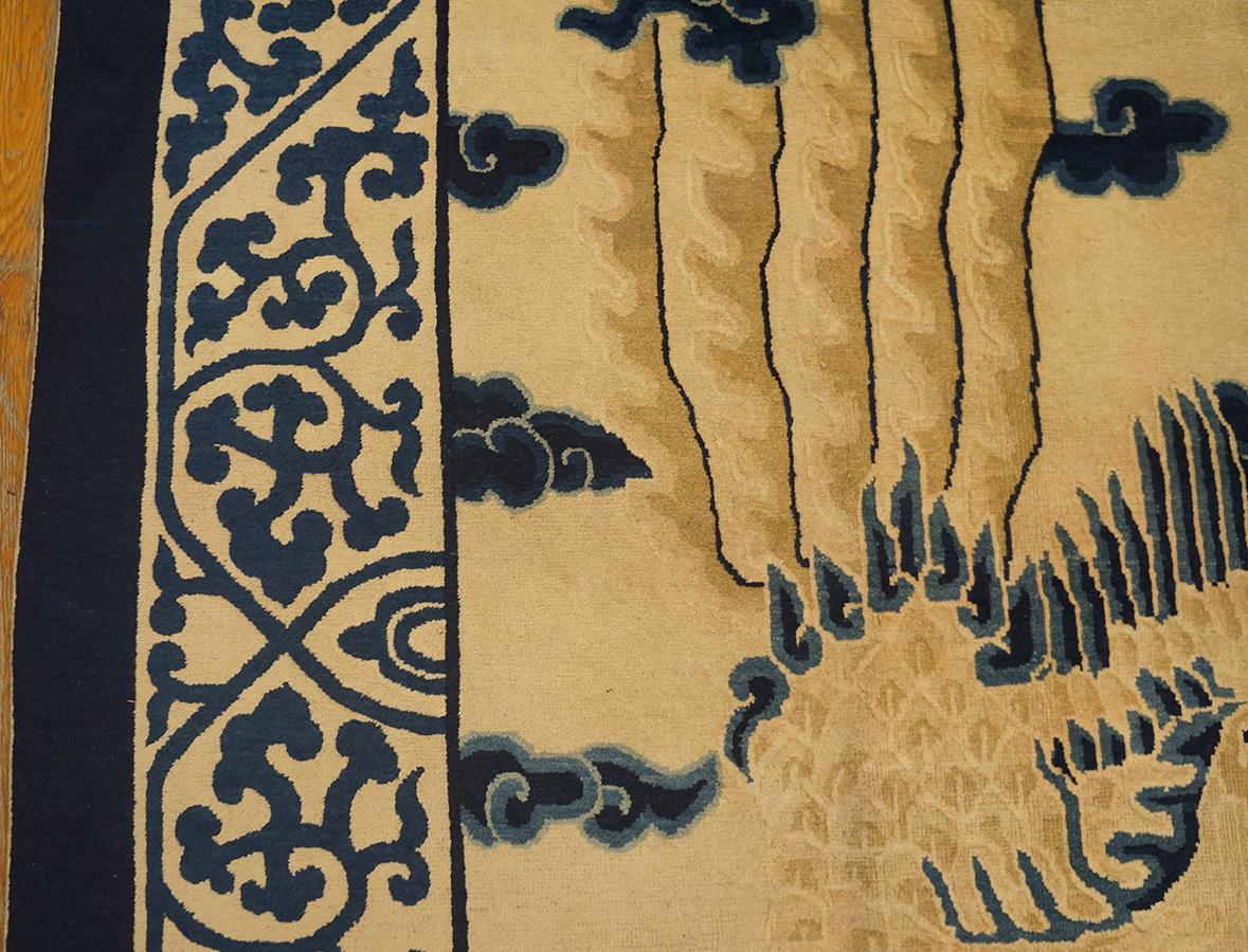 Chinesischer Peking-Teppich des späten 19. Jahrhunderts ( 9' x 11'5