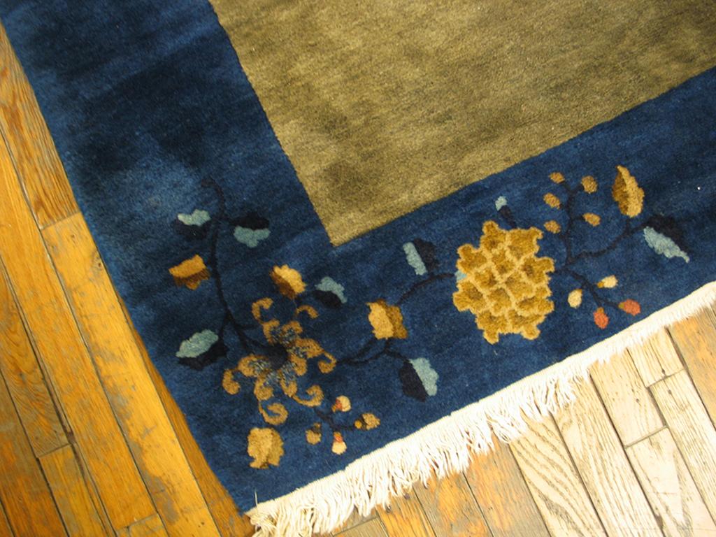 Antique Chinese Peking rug, size: 9'0