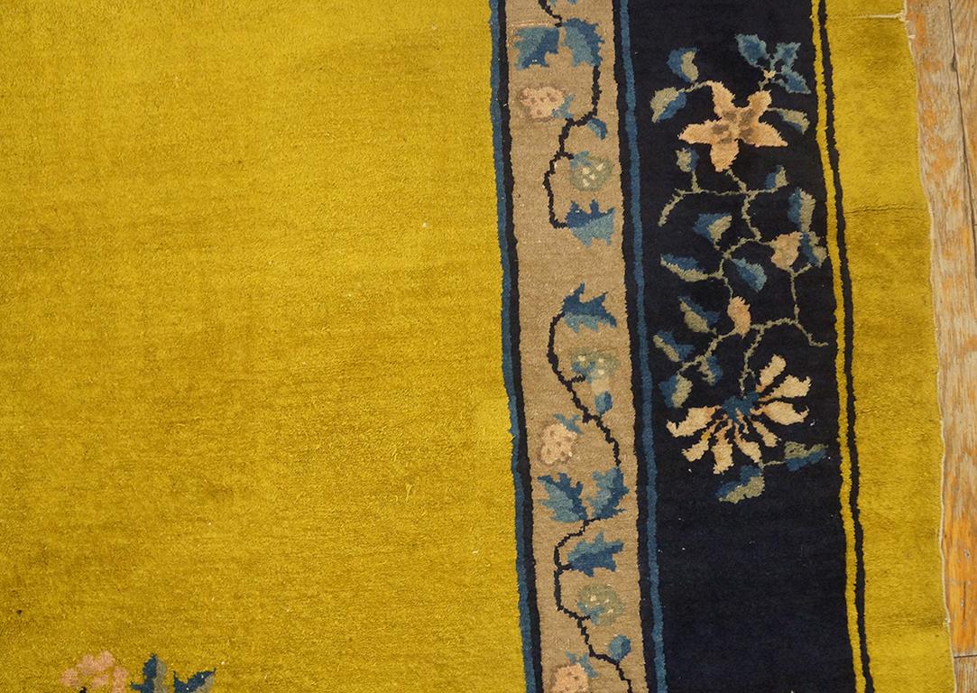 Tapis chinois ancien de Pékin de 9' 0