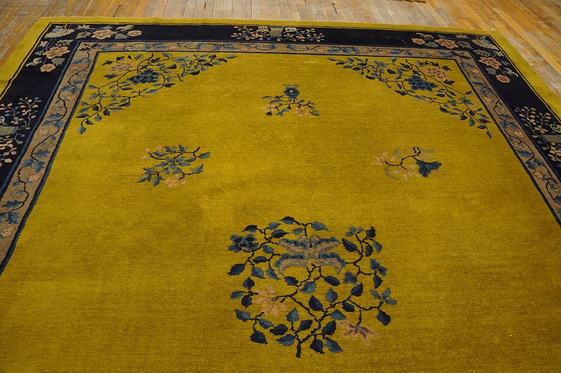Tapis chinois ancien de Pékin de 9' 0