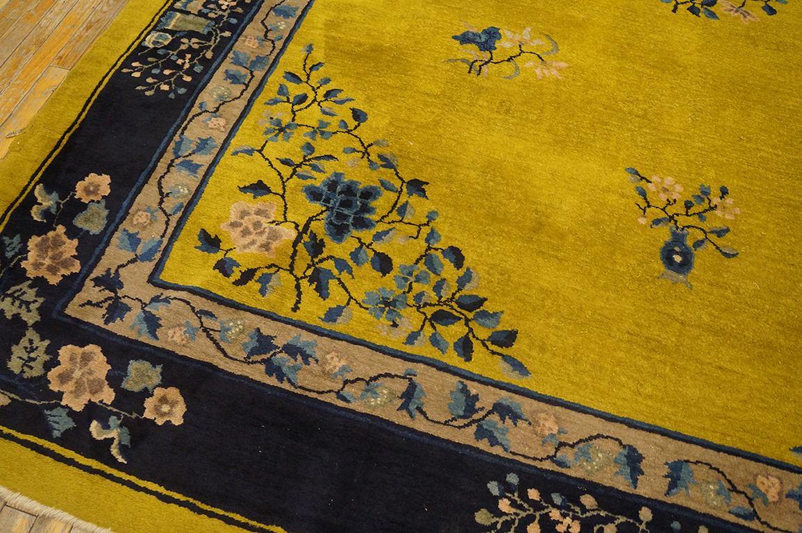 Tapis chinois ancien de Pékin de 9' 0