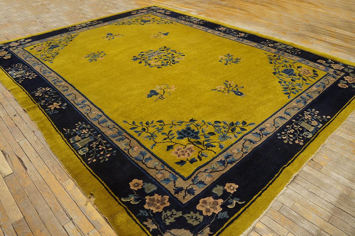 Tapis chinois ancien de Pékin de 9' 0