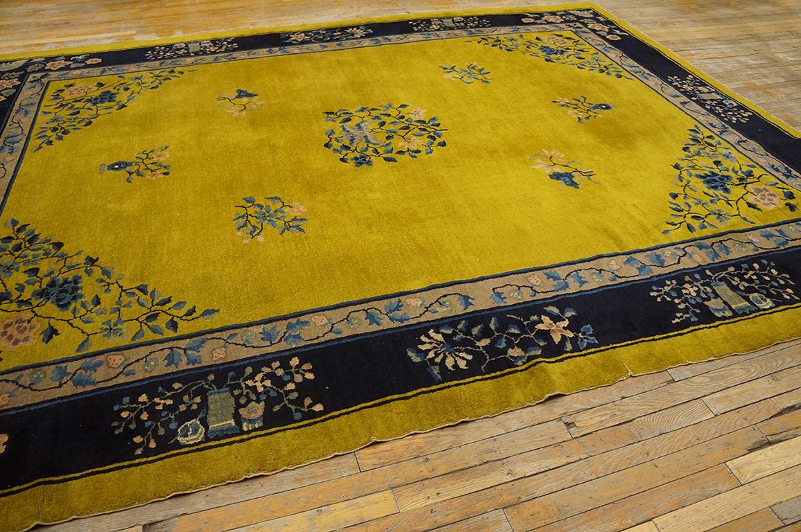 Tapis chinois ancien de Pékin de 9' 0