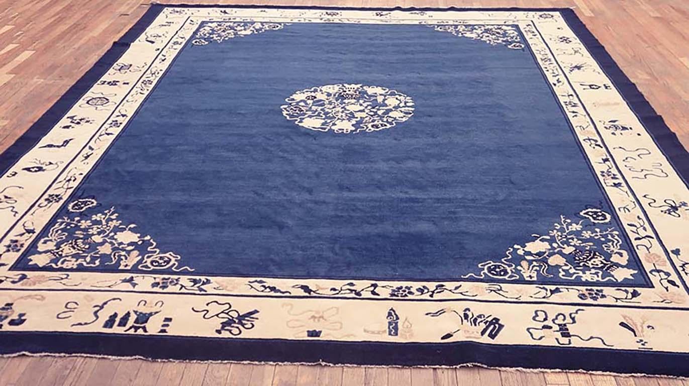 Qing 19th Century Chinese Peking Carpet ( 9' x 11' 6