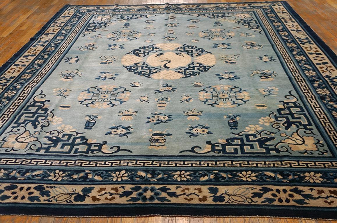 Antique Chinese Peking rug, size: 9'0