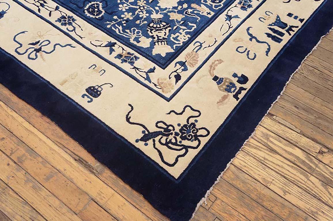 Chinesischer Pekinger Teppich des 19. Jahrhunderts ( 9' x 11' 6