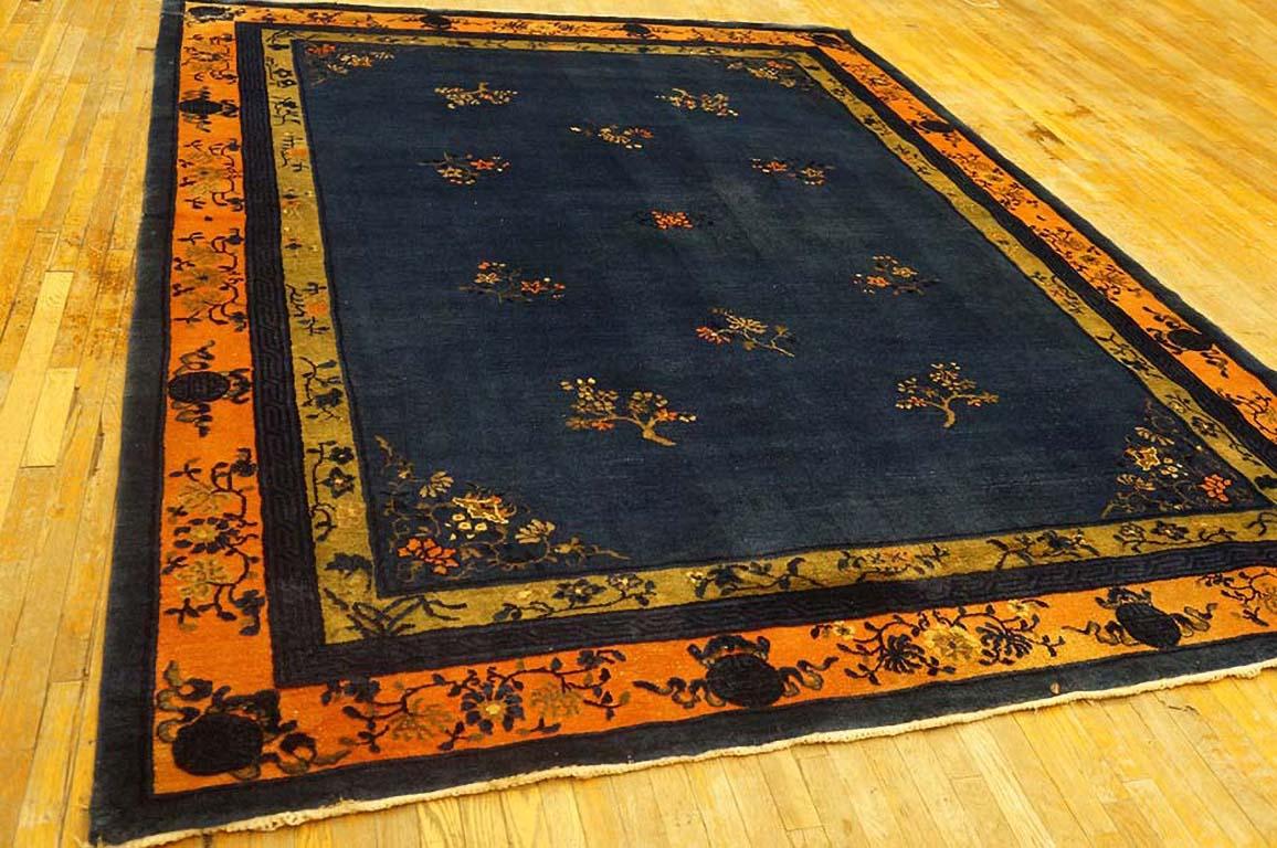 Hand-Knotted Antique Chinese Peking Rug 9' 0