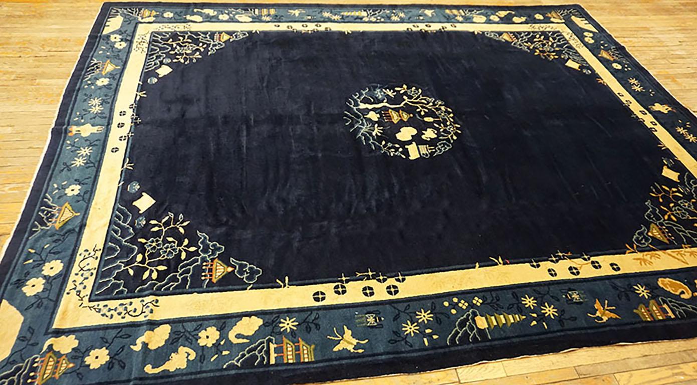 Late 19th Century Chinese Peking Carpet ( 9' x 11'6