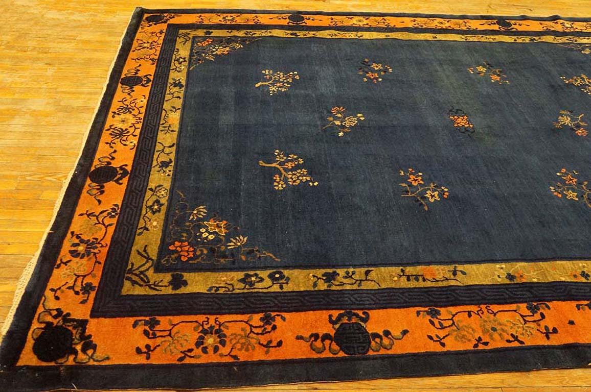 Early 20th Century Antique Chinese Peking Rug 9' 0