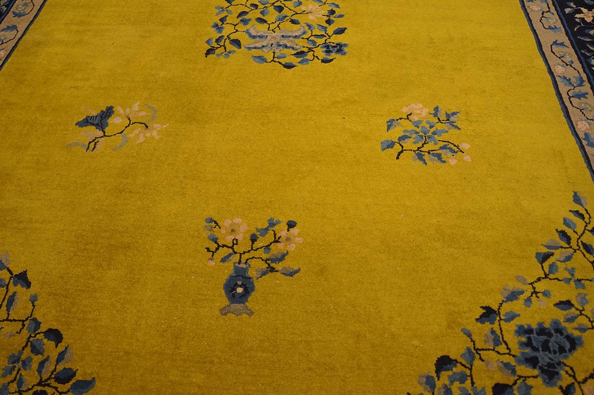Tapis chinois ancien de Pékin de 9' 0