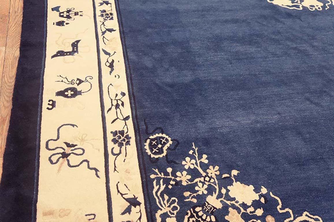 Chinesischer Pekinger Teppich des 19. Jahrhunderts ( 9' x 11' 6