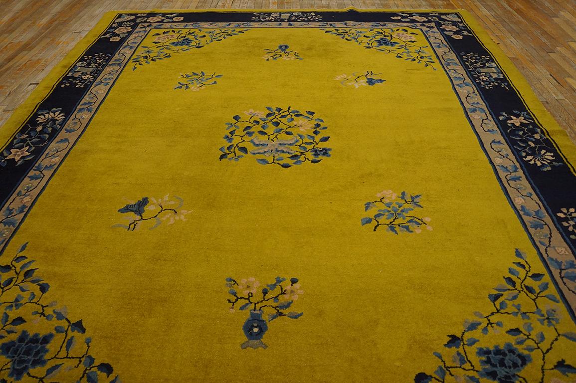Début du 20ème siècle Tapis chinois ancien de Pékin de 9' 0