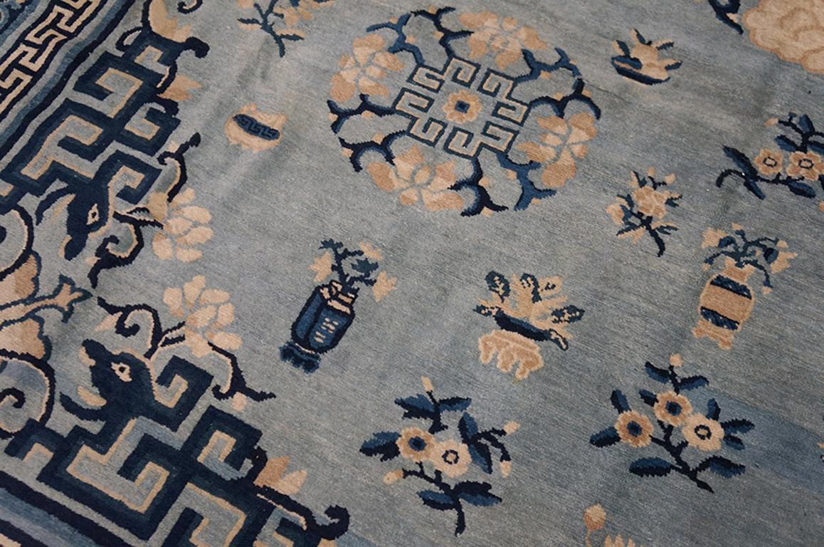 Laine Tapis chinois ancien de Pékin de 9' 0