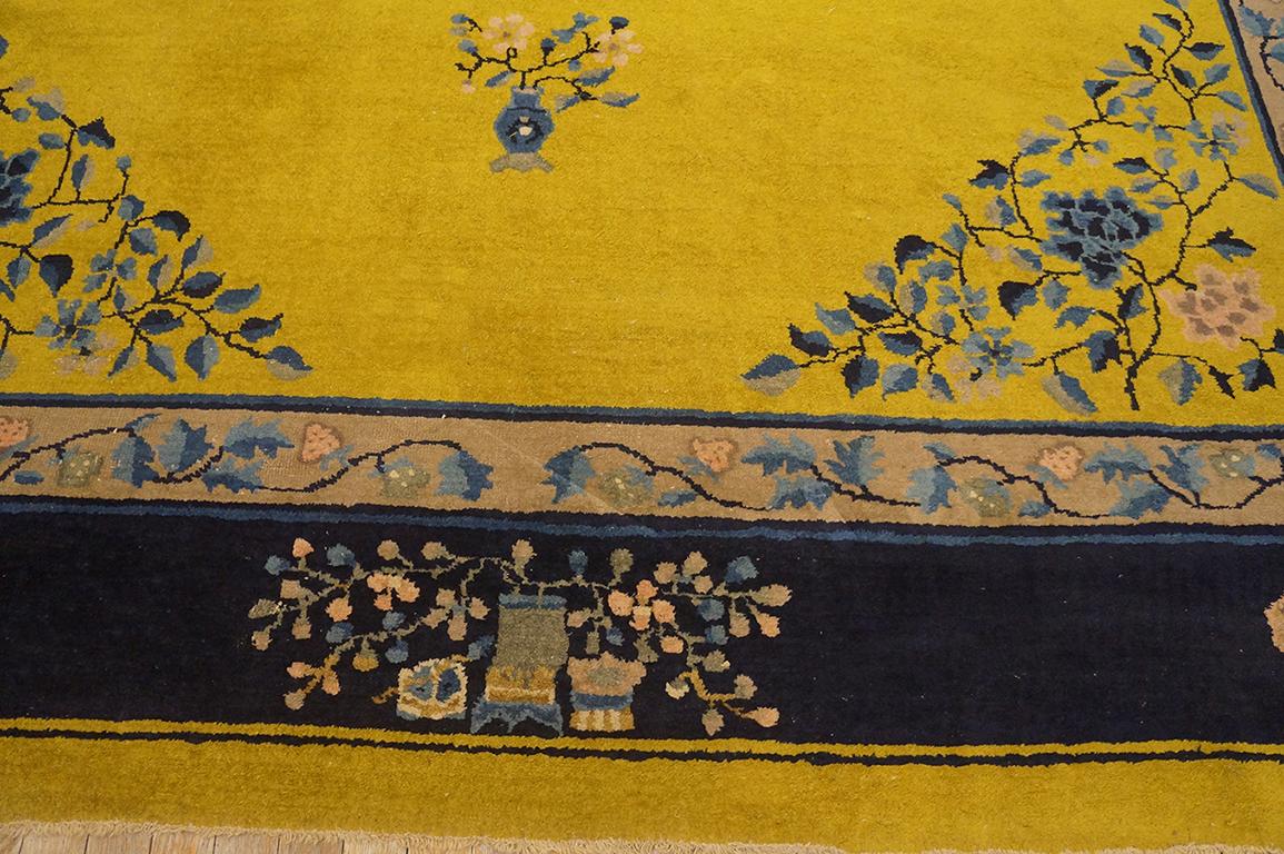 Laine Tapis chinois ancien de Pékin de 9' 0