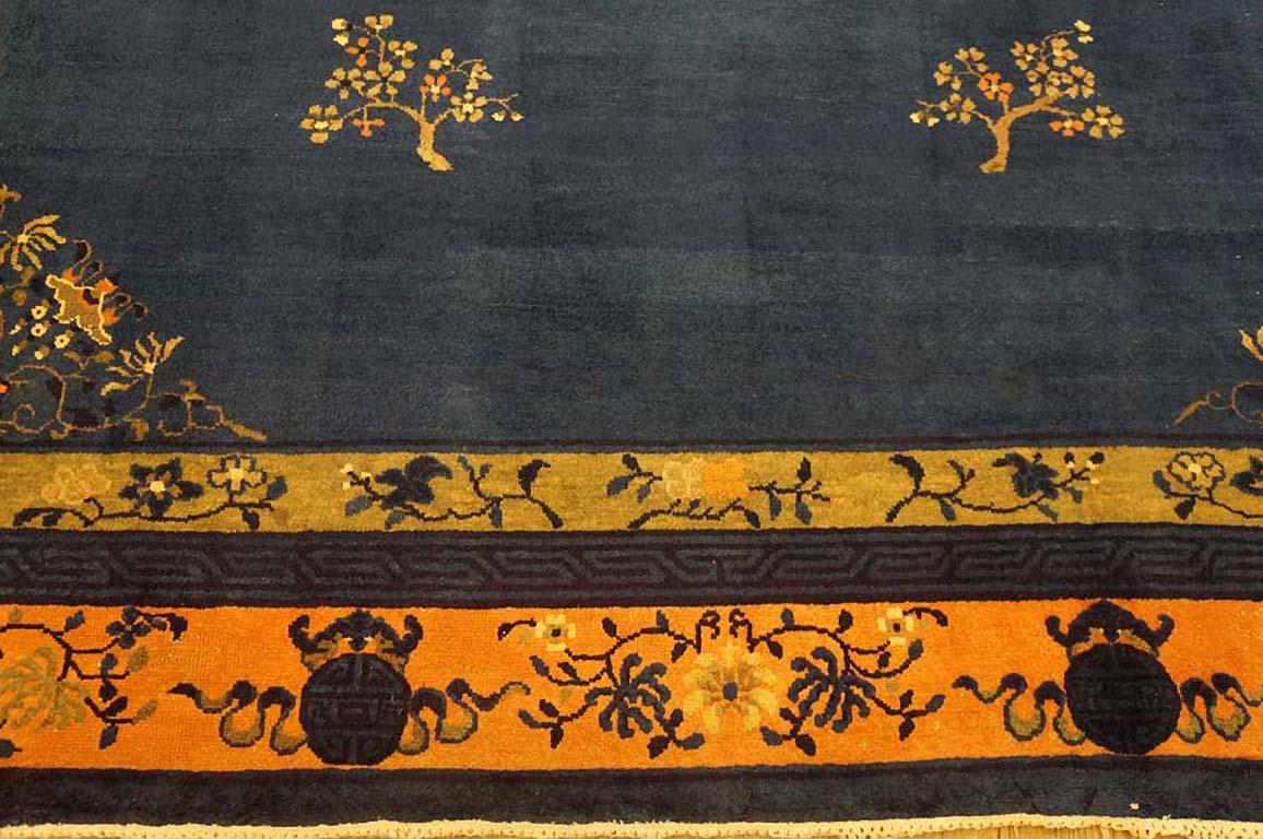 Tapis chinois ancien de Pékin de 9' 0
