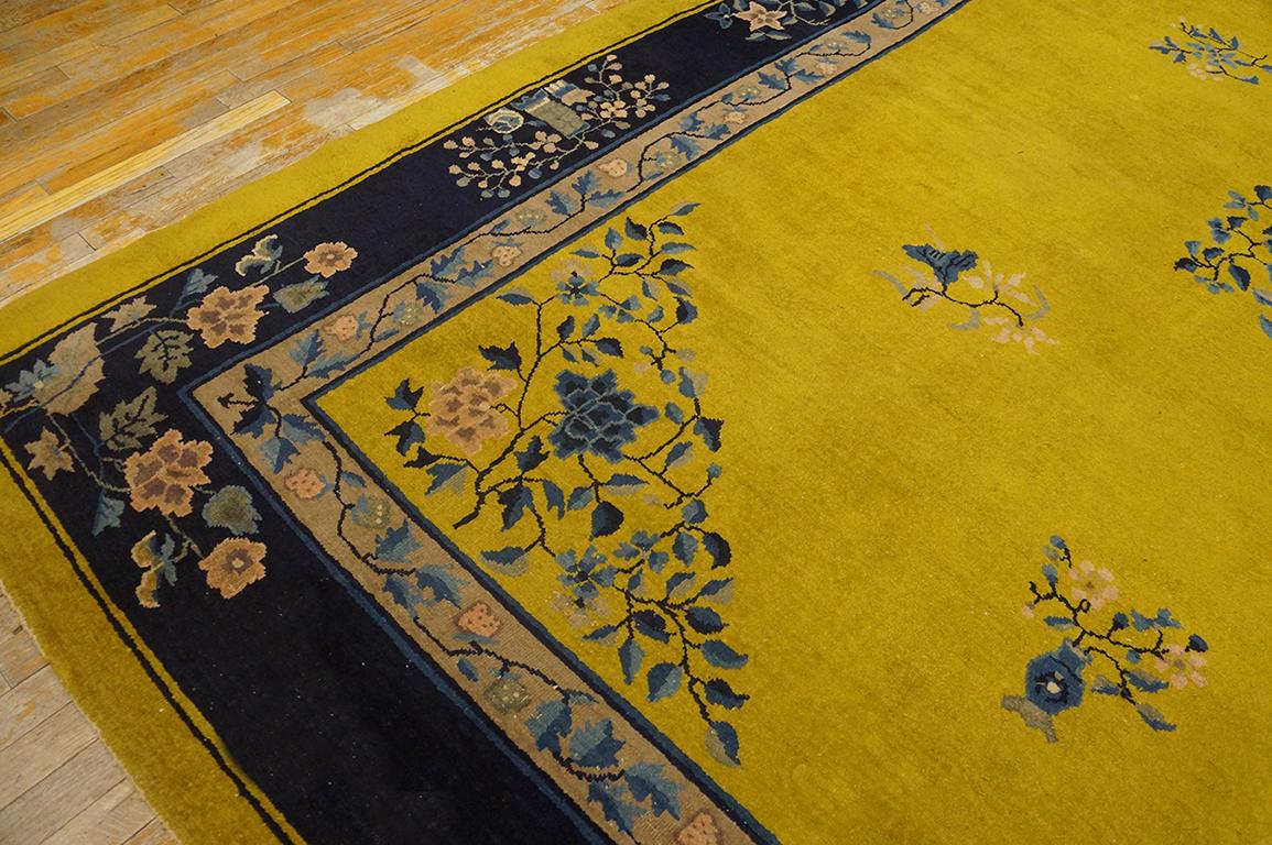 Tapis chinois ancien de Pékin de 9' 0