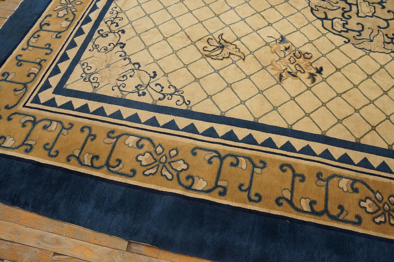 19th Century Chinese Peking Carpet ( 9' x 11'8
