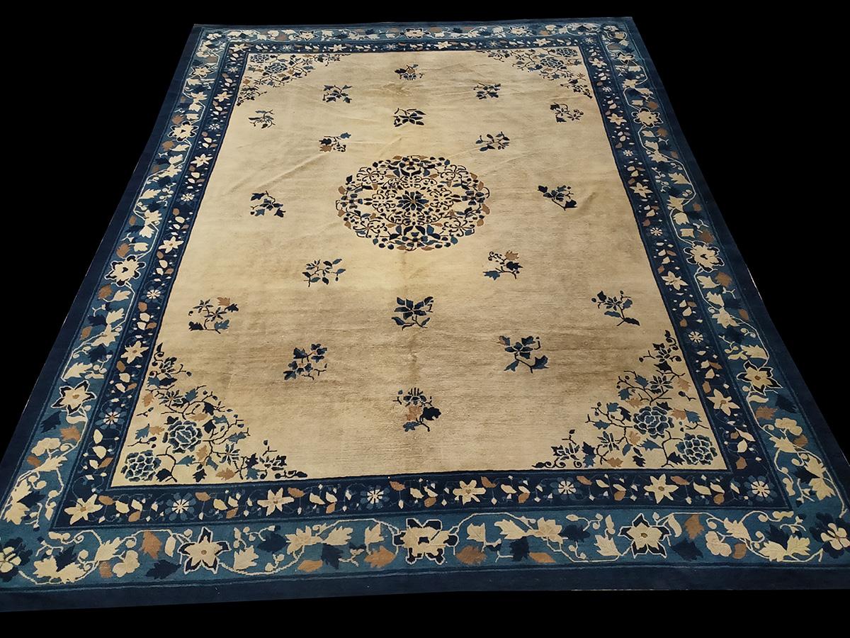 Hand-Knotted Early 20th Century Chinese Peking Carpet ( 9' x 11' 9