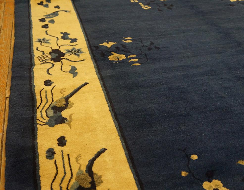 Chinesischer Peking-Teppich des frühen 20. Jahrhunderts ( 9' x 11'4