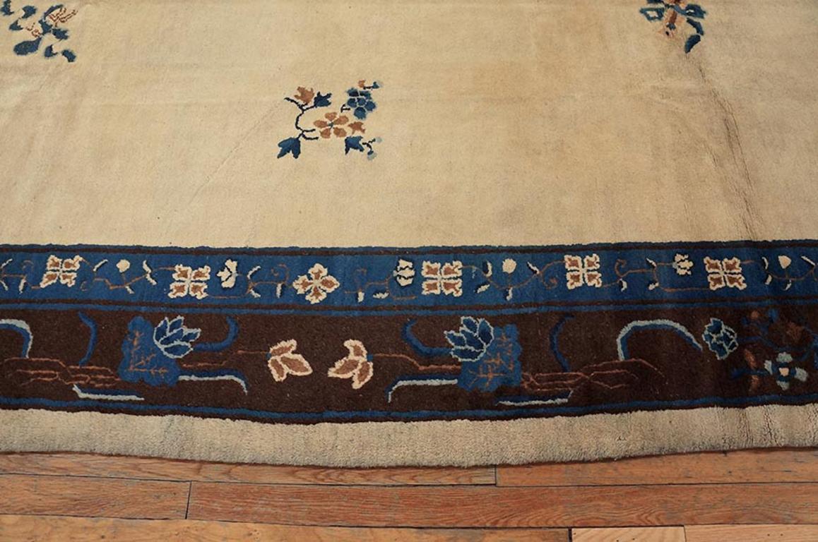 Early 20th Century 1920s Chinese Peking  Carpet ( 9' x 11'8