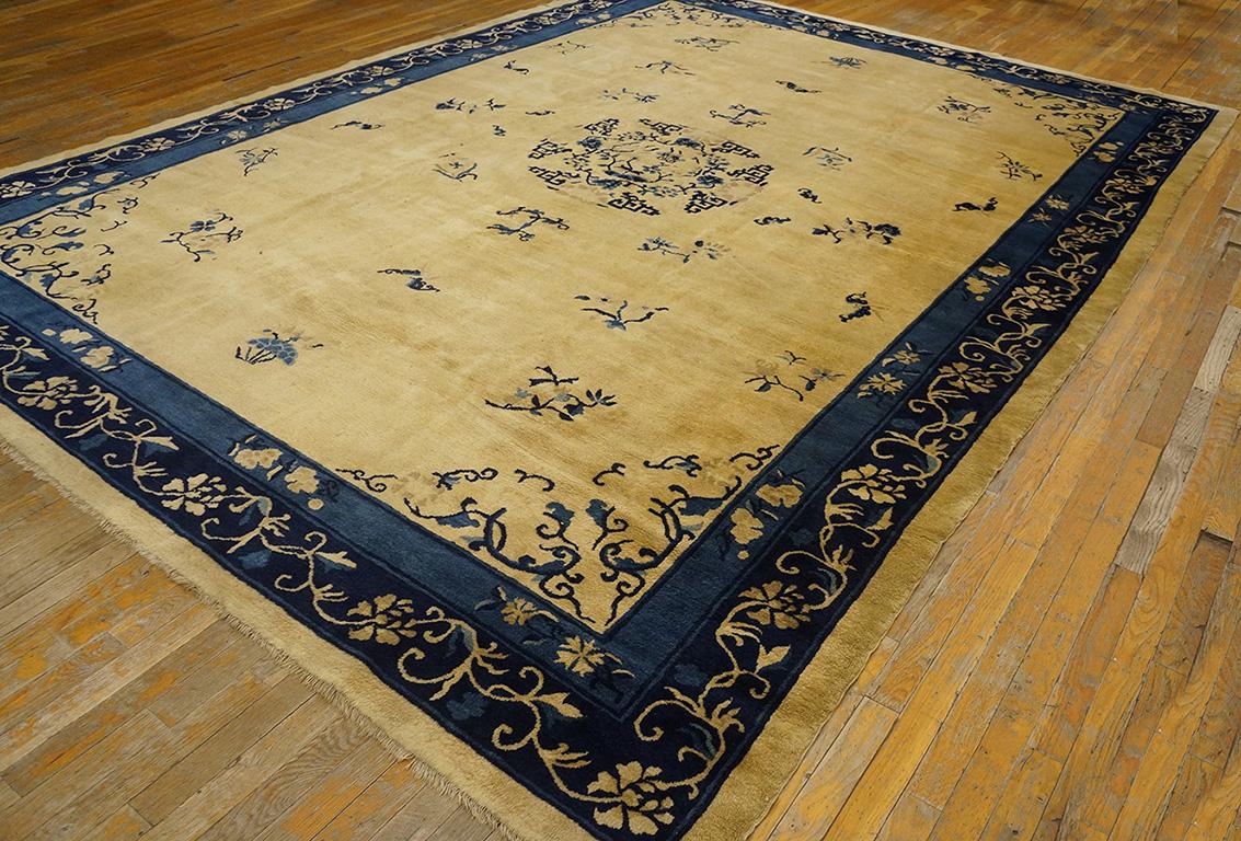 Antique Chinese Peking rug, Size: 9'0