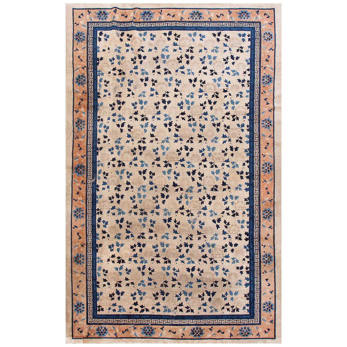 Antique Chinese Peking Rug For Sale