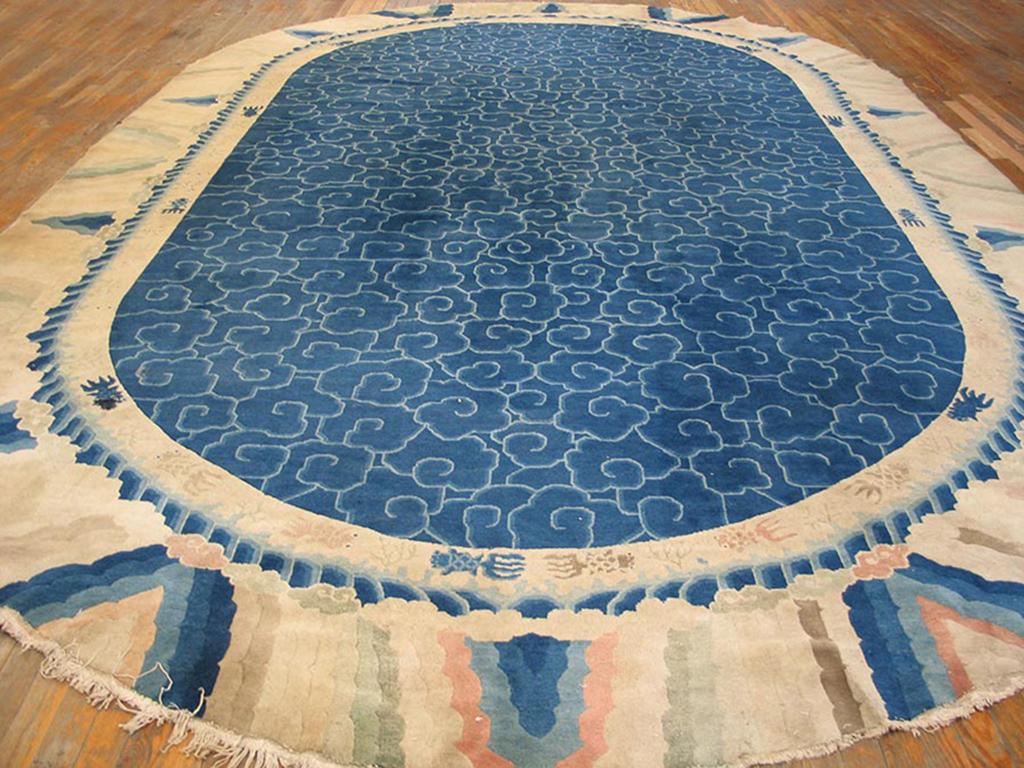Antique Chinese Peking rug, size: 9'10