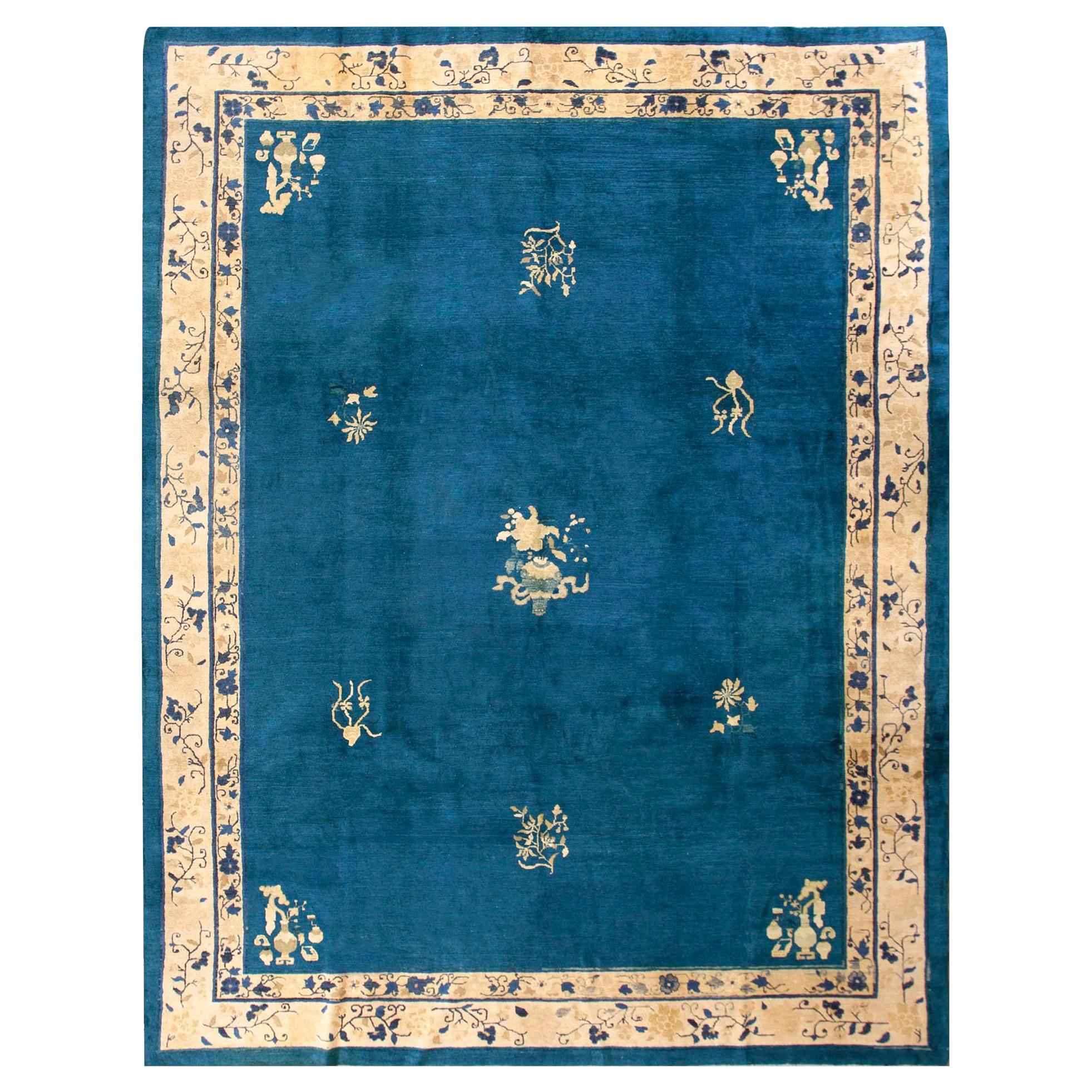 Chinesischer Peking-Teppich des frühen 20. Jahrhunderts ( 9'1" x 11'3" - 277 x 343")