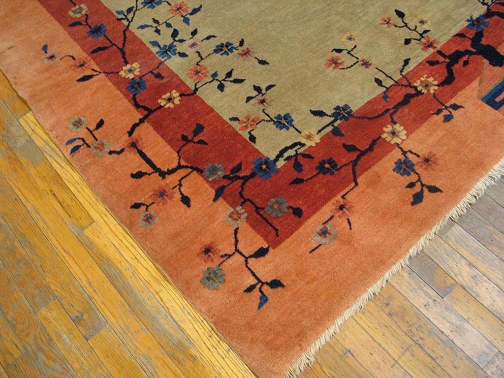 Early 20th Century Chinese Peking Carpet ( 9'2