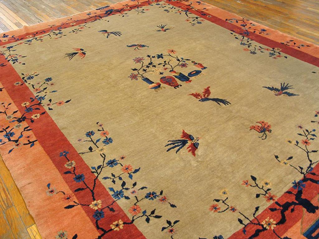 Tapis chinois de Pékin du début du 20e siècle (9''2 x 11''6 - 280 x 350) Bon état - En vente à New York, NY