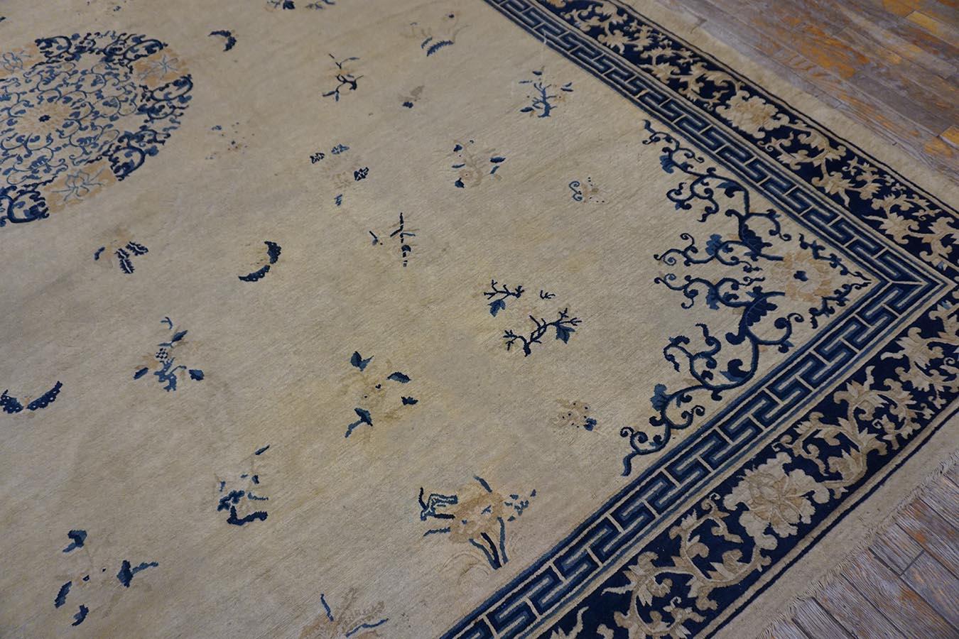 Antique Chinese Peking Rug 9'2