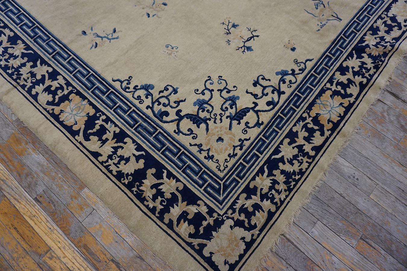 Antique Chinese Peking Rug 9'2