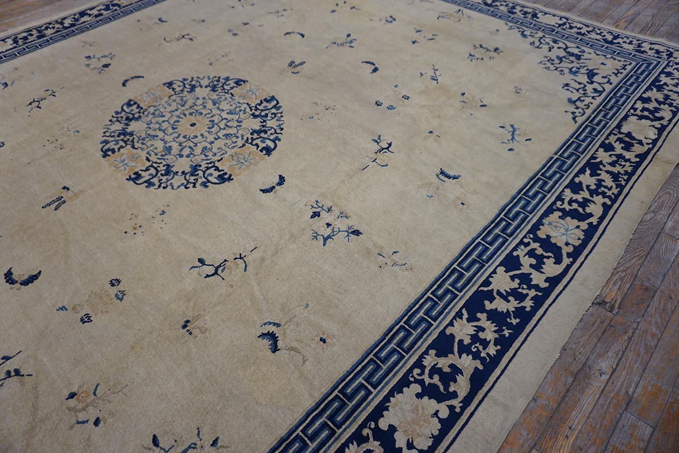 Antique Chinese Peking Rug 9'2