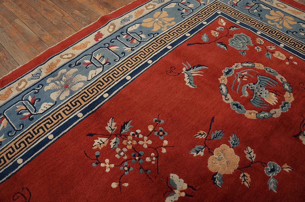 Chinesischer Peking-Teppich des frühen 20. Jahrhunderts ( 9''2 x 11''8 - 280 x355) (Frühes 20. Jahrhundert) im Angebot