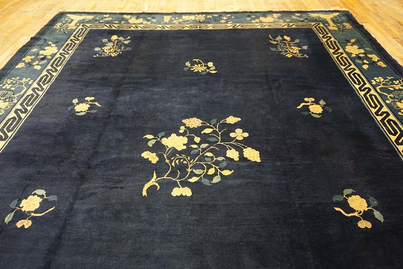 Early 20th Century Chinese Peking Carpet ( 9'3