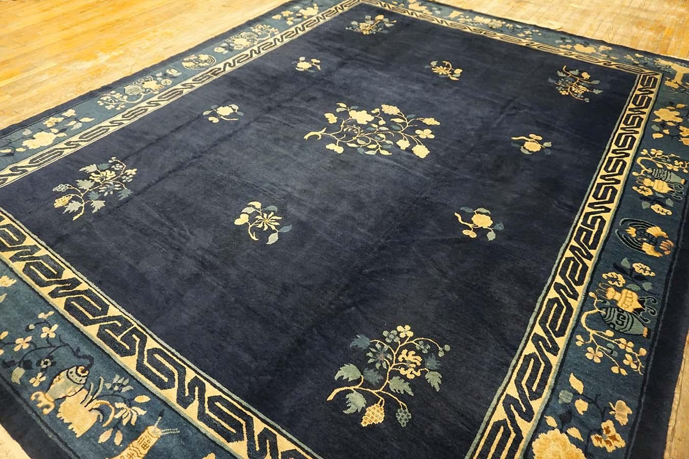 Early 20th Century Chinese Peking Carpet ( 9'3