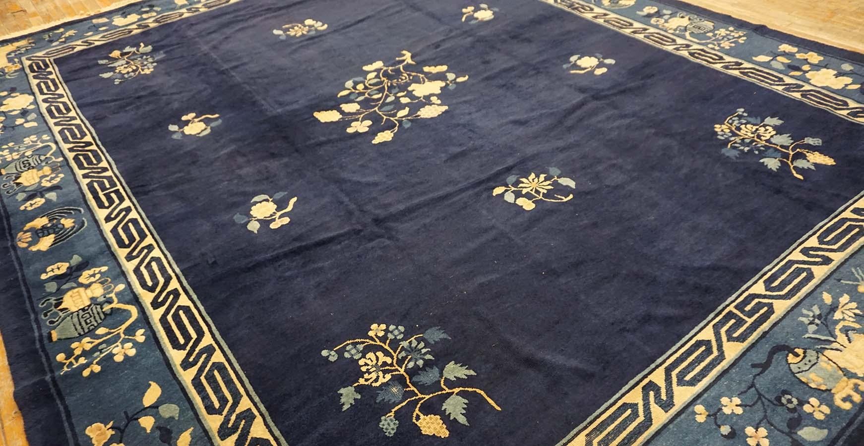 Early 20th Century Chinese Peking Carpet ( 9'3