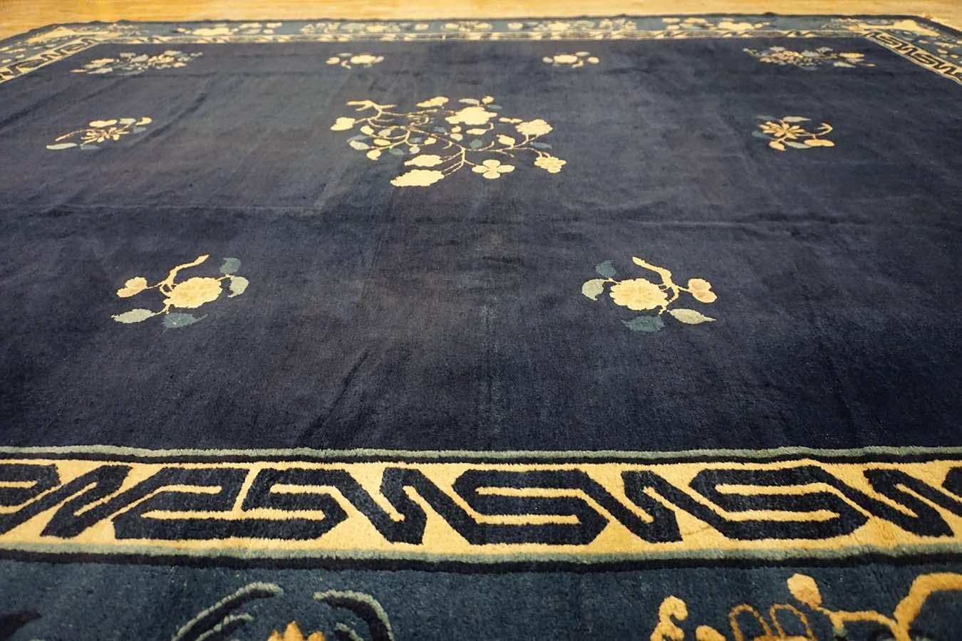 Early 20th Century Chinese Peking Carpet ( 9'3