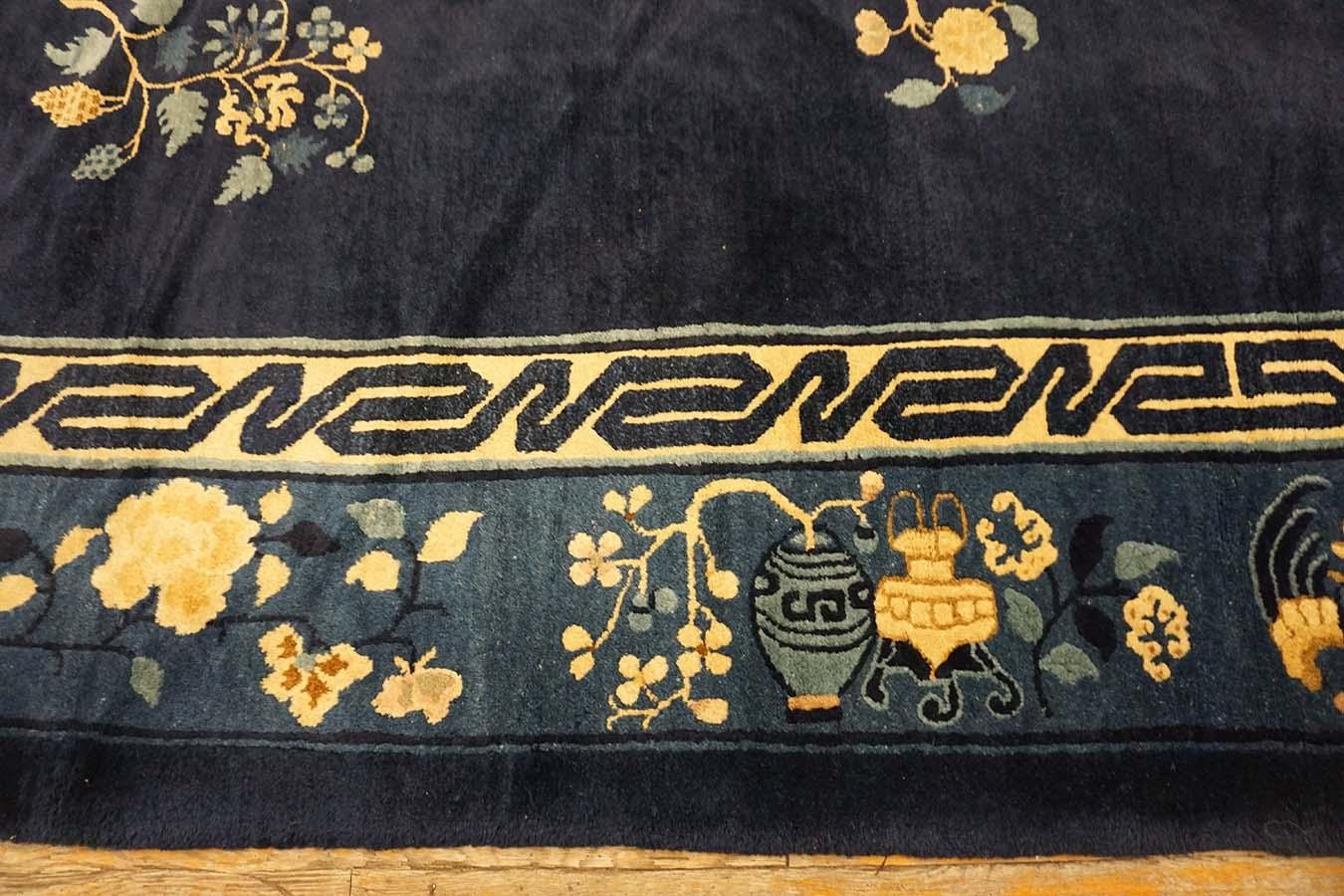 Early 20th Century Chinese Peking Carpet ( 9'3