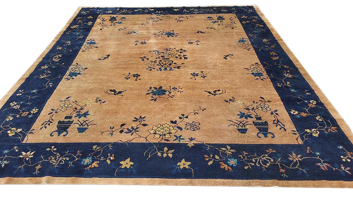 Antique Chinese Peking rug, size: 9'3
