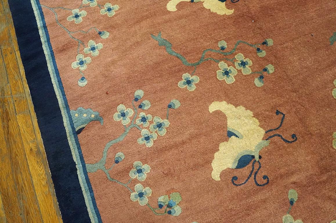 Art déco Tapis chinois de Pékin du 19ème siècle ( 9'3