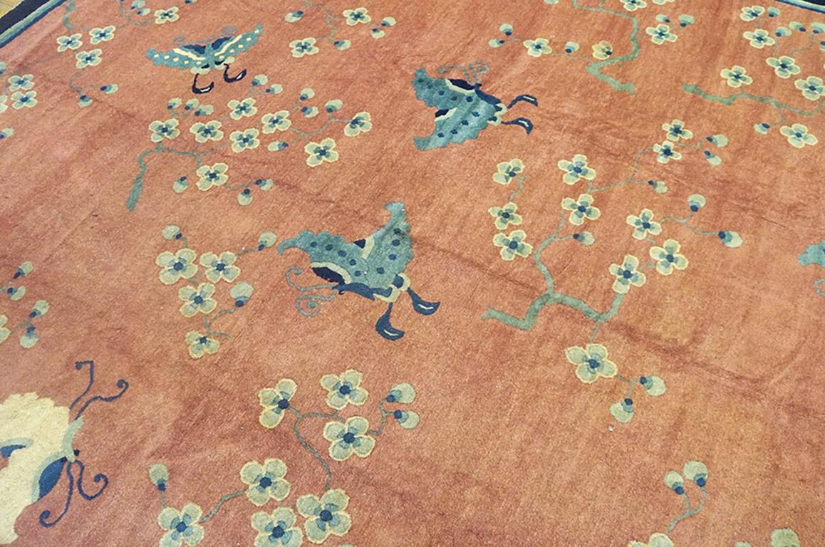 Chinois Tapis chinois de Pékin du 19ème siècle ( 9'3