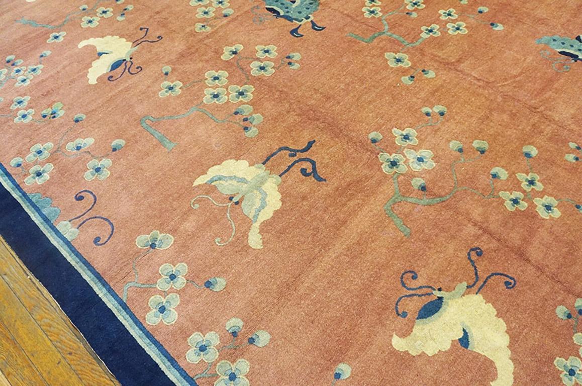 Noué à la main Tapis chinois de Pékin du 19ème siècle ( 9'3