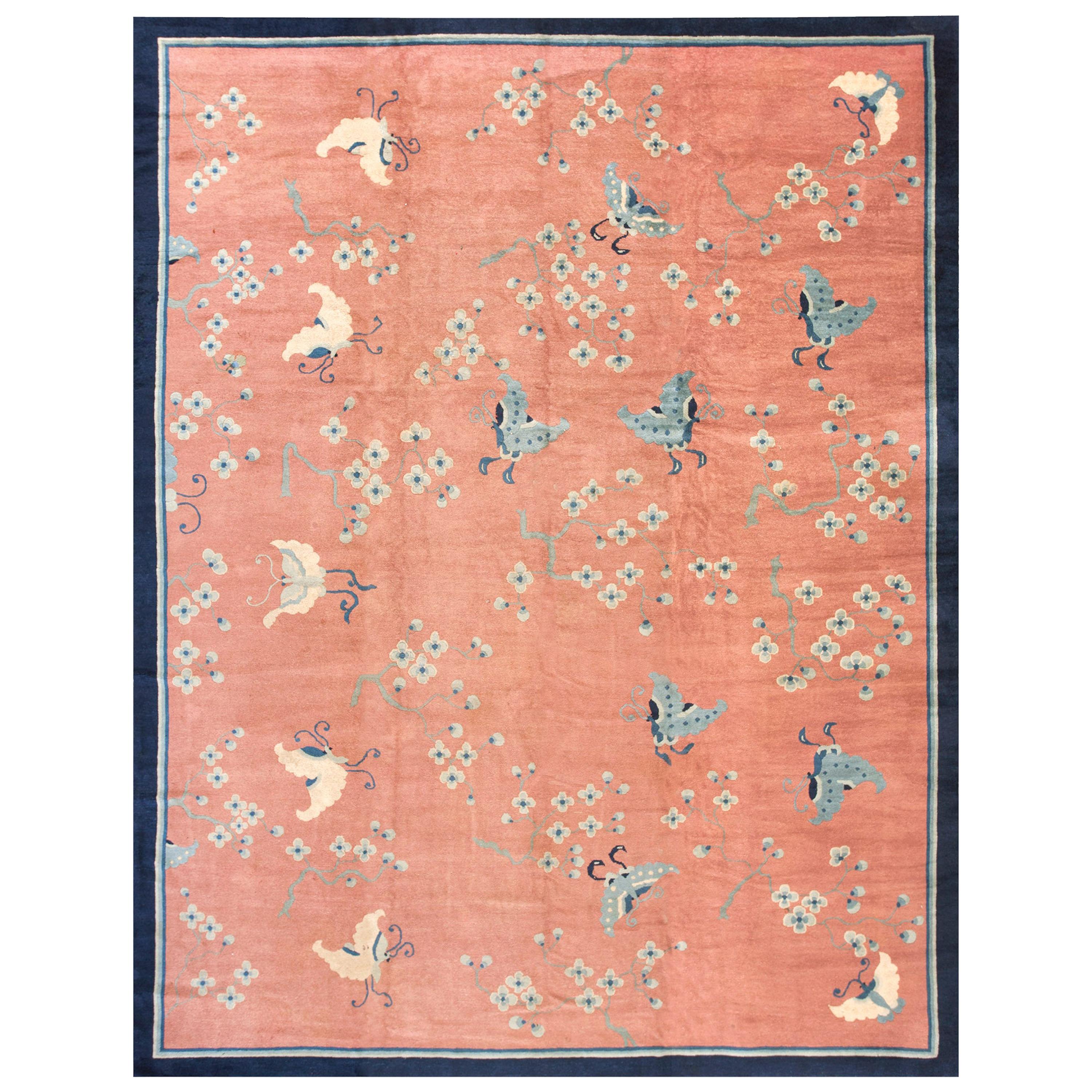 Chinesischer Peking-Teppich des 19. Jahrhunderts ( 9'3 Zoll x 11'9 Zoll - 282 x 368 cm)