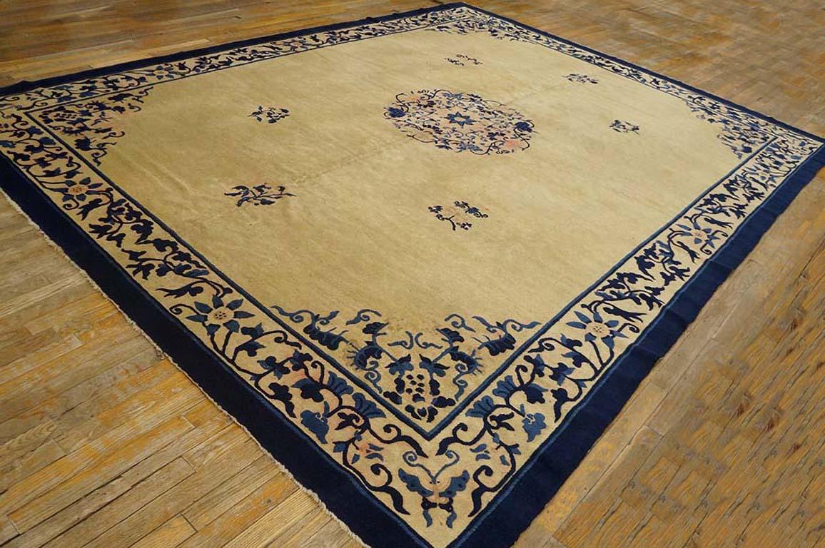 Hand-Knotted Antique Chinese Peking Rug 9' 4