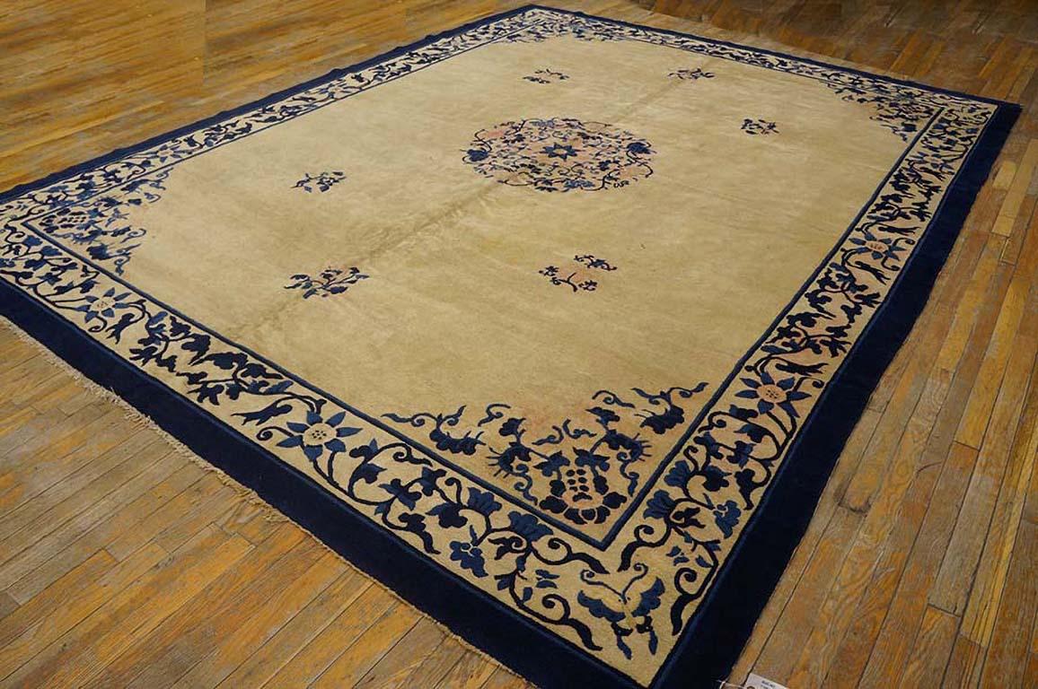 Early 20th Century Antique Chinese Peking Rug 9' 4