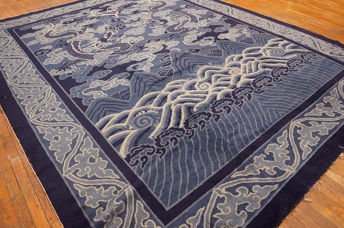 Chinesischer Peking-Teppich des frühen 20. Jahrhunderts ( 9'4
