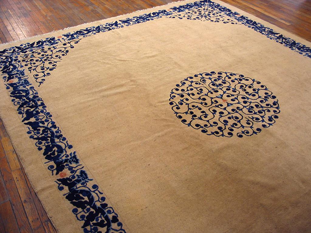 Late 19th Century 19th Century Chinese Peking Carpet ( 9'4